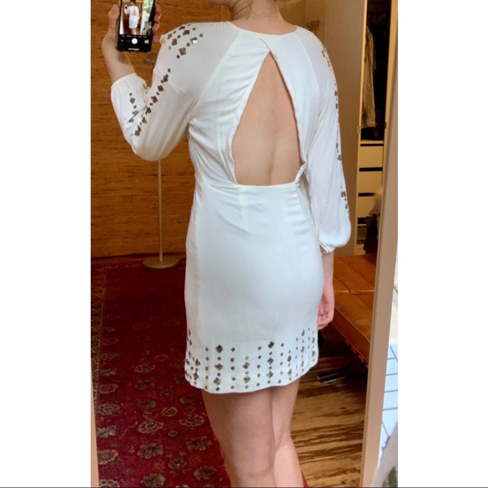 Free people white dress size 2 - Picture 5 of 8
